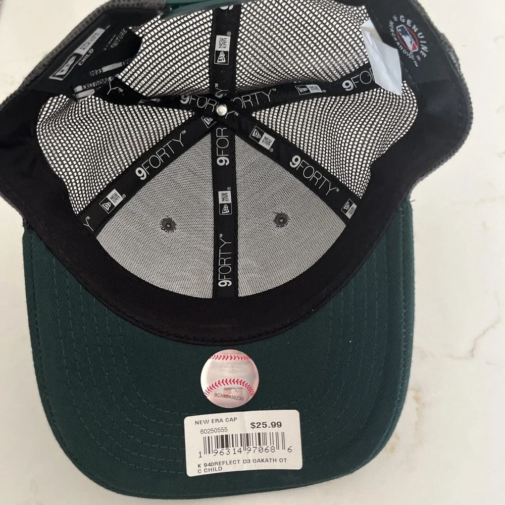 New Era 9 Forty MLB Oakland Athletics‎ A's Hat Child Size Boys Brand NWT
